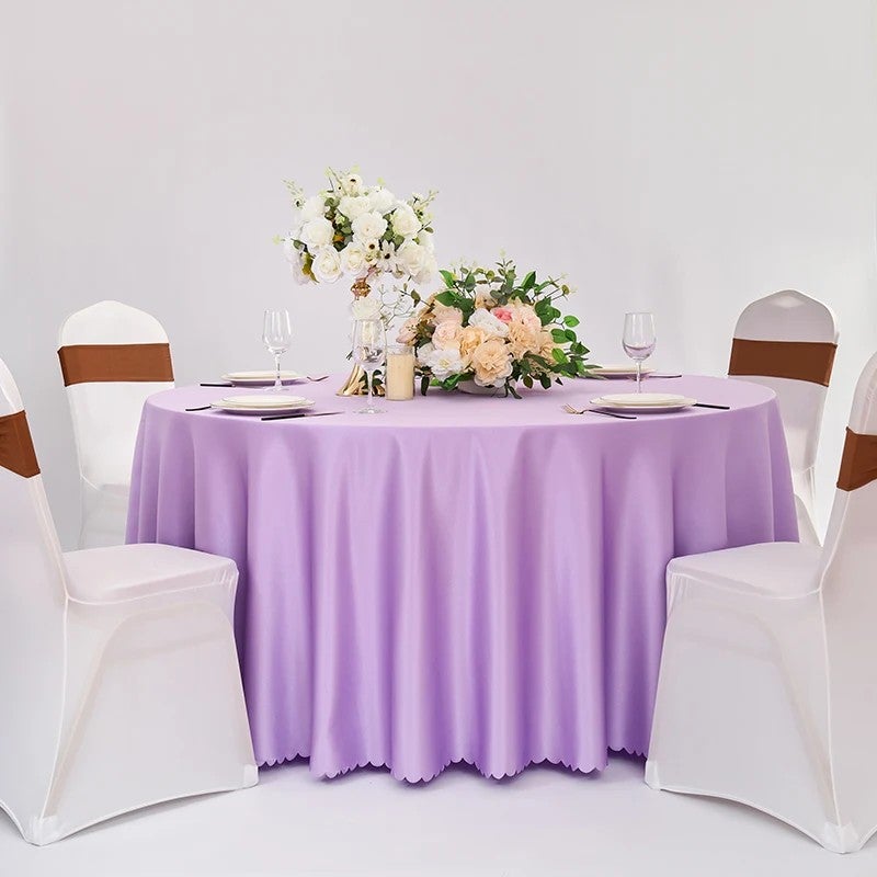 Bluejw Hotel and Restaurant Modern Single-Sided Satin Tablecloth Woven Table Runner and Table Skirt - Image 1